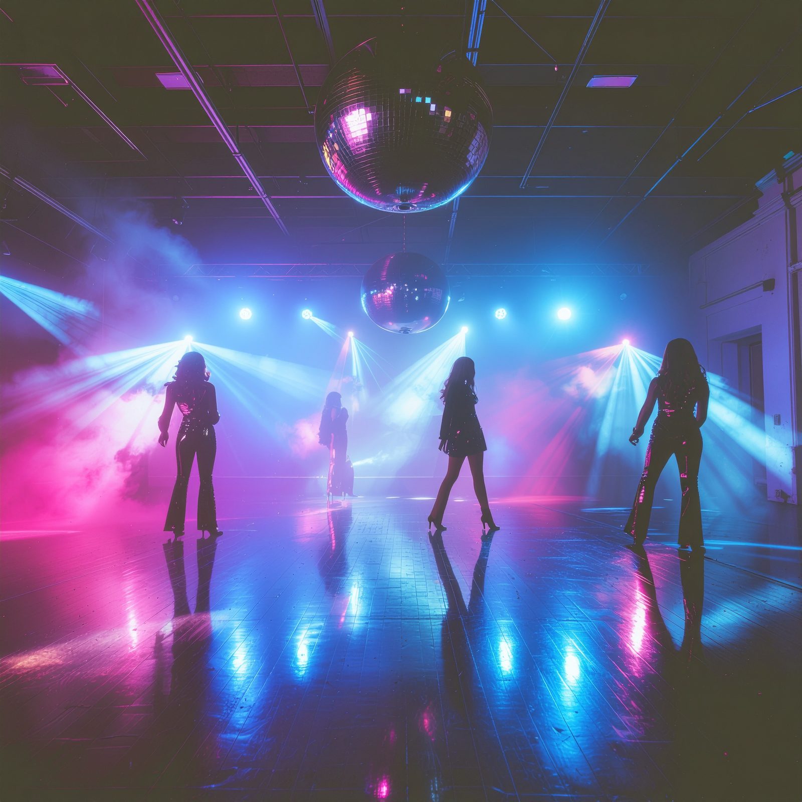 80s Flashback — neon retro dance show in Mauritius resort